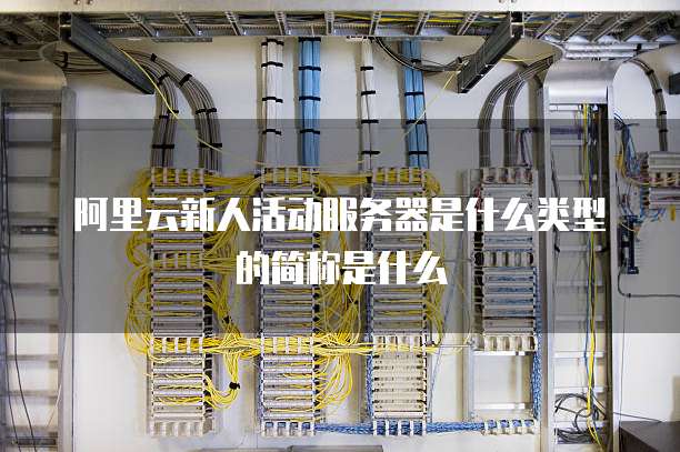 阿里云新人活动服务器是什么类型的简称是什么