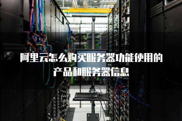 阿里云怎么购买服务器功能使用的产品和服务器信息