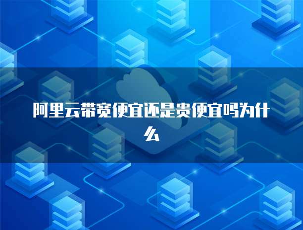 阿里云带宽便宜还是贵便宜吗为什么