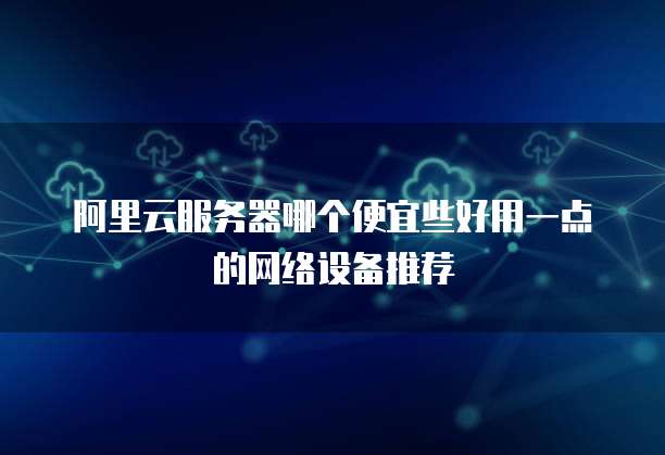 阿里云服务器哪个便宜些好用一点的网络设备推荐