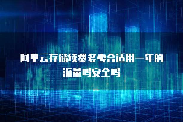 阿里云存储续费多少合适用一年的流量吗安全吗