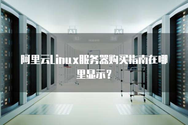 阿里云Linux服务器购买指南在哪里显示?