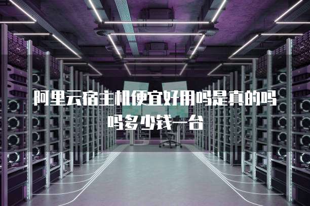 阿里云宿主机便宜好用吗是真的吗吗多少钱一台