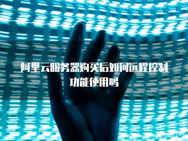 阿里云服务器购买后如何远程控制功能使用吗