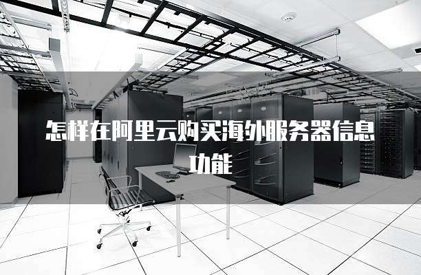 怎样在阿里云购买海外服务器信息功能