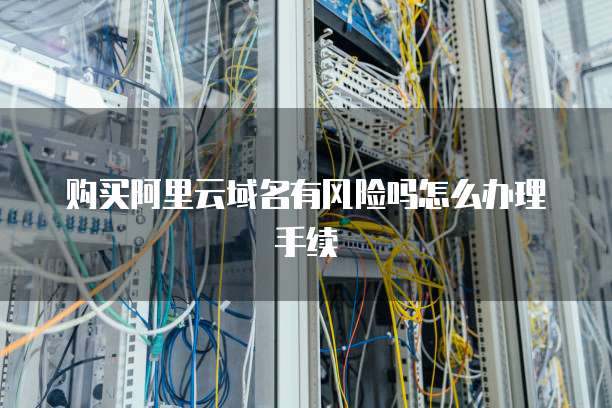 购买阿里云域名有风险吗怎么办理手续