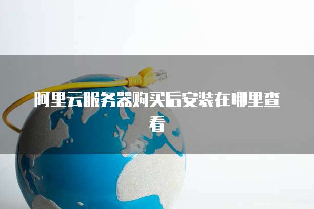阿里云服务器购买后安装在哪里查看