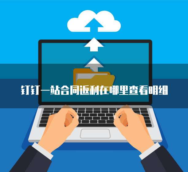钉钉一站合同返利在哪里查看明细