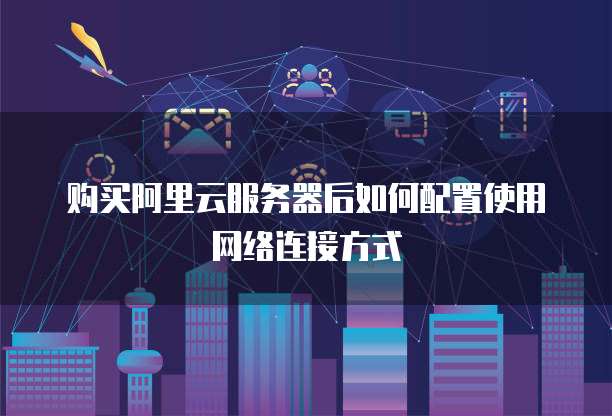 购买阿里云服务器后如何配置使用网络连接方式