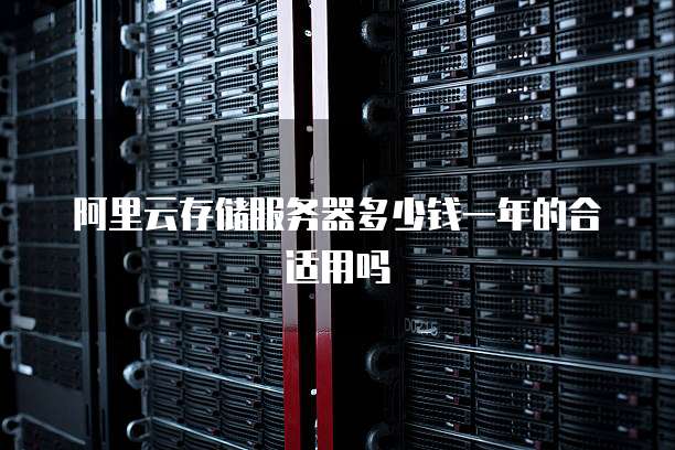 阿里云存储服务器多少钱一年的合适用吗