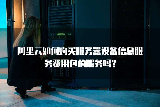 阿里云如何购买服务器设备信息服务费用包的服务吗?