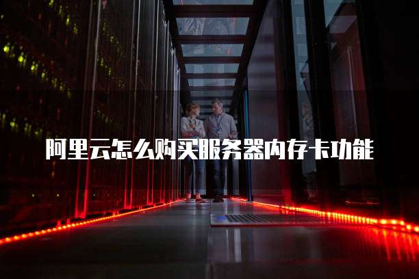 阿里云怎么购买服务器内存卡功能