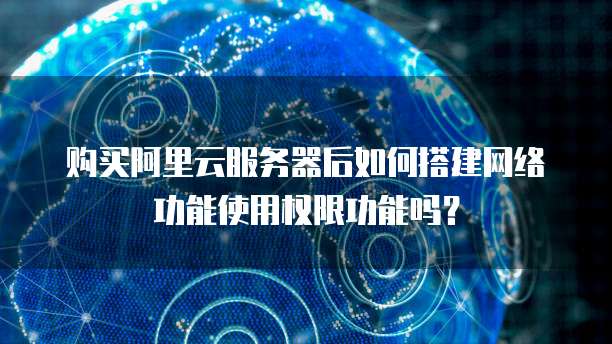 购买阿里云服务器后如何搭建网络功能使用权限功能吗?
