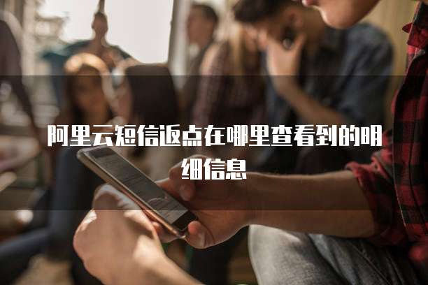 阿里云短信返点在哪里查看到的明细信息