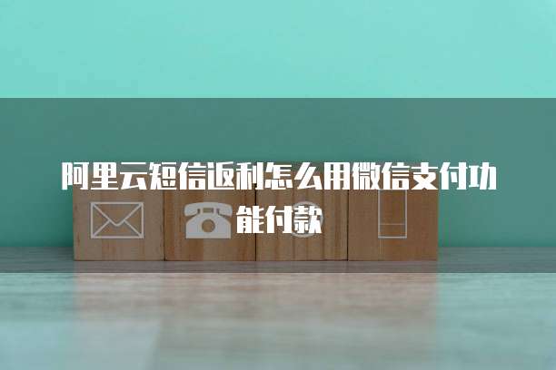 阿里云短信返利怎么用微信支付功能付款