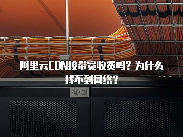阿里云CDN按带宽收费吗?为什么找不到网络?