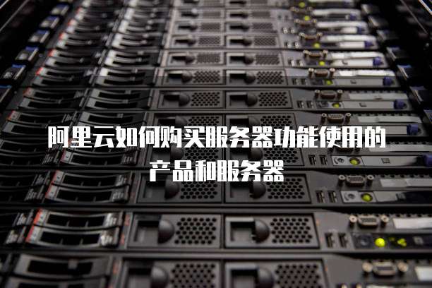 阿里云如何购买服务器功能使用的产品和服务器