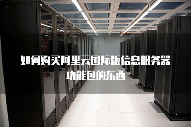 如何购买阿里云国际版信息服务器功能包的东西