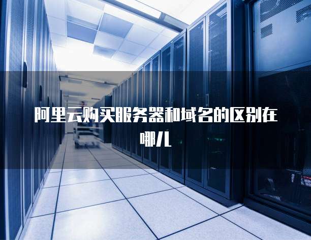 阿里云购买服务器和域名的区别在哪儿