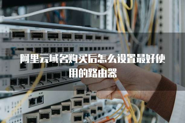阿里云域名购买后怎么设置最好使用的路由器