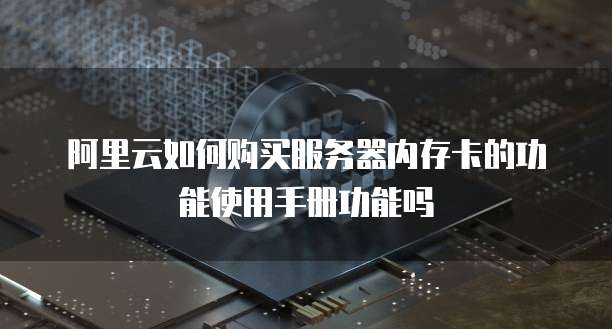 阿里云如何购买服务器内存卡的功能使用手册功能吗