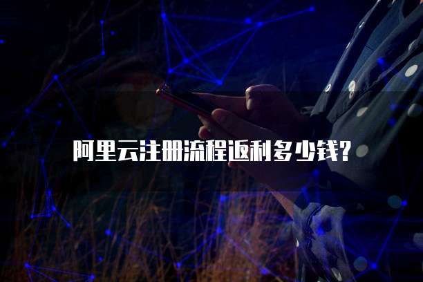 阿里云注册流程返利多少钱?