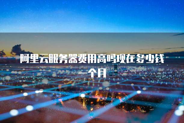 阿里云服务器费用高吗现在多少钱一个月
