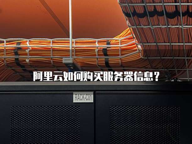 阿里云如何购买服务器信息?
