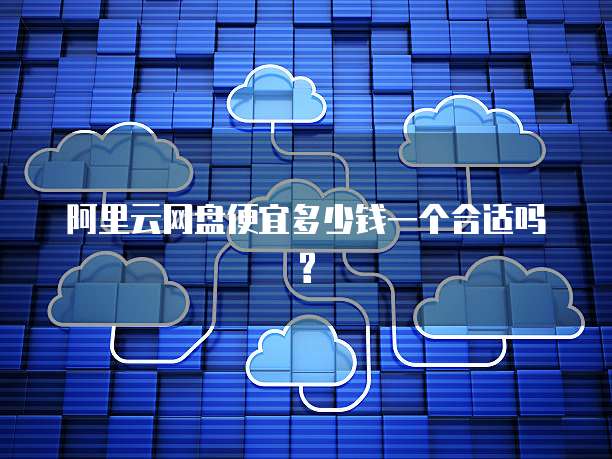 阿里云网盘便宜多少钱一个合适吗?