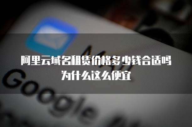 阿里云域名租赁价格多少钱合适吗为什么这么便宜