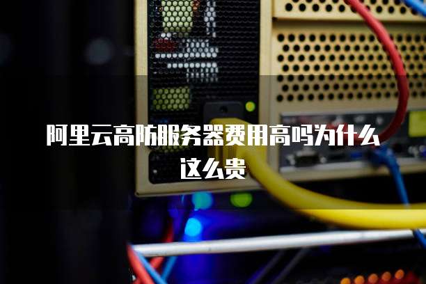 阿里云高防服务器费用高吗为什么这么贵