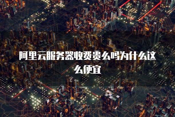阿里云服务器收费贵么吗为什么这么便宜