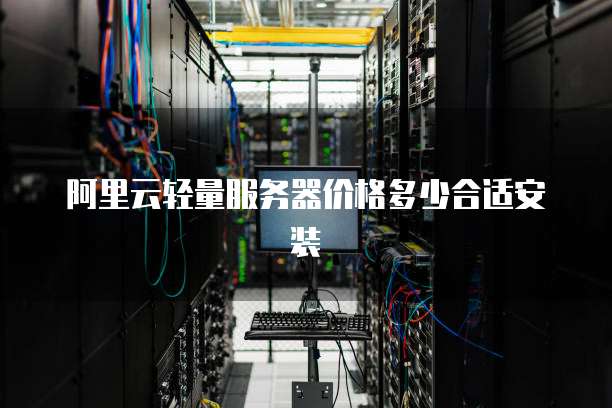 阿里云轻量服务器价格多少合适安装