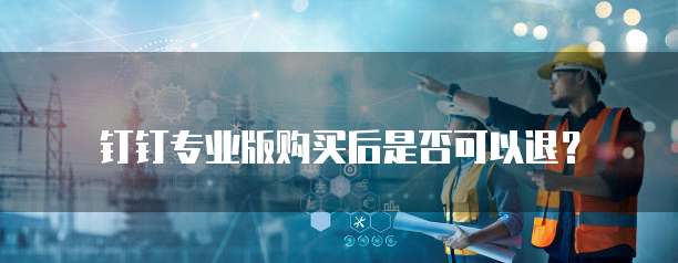 钉钉专业版购买后是否可以退？
