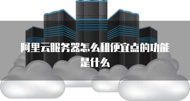 阿里云服务器怎么租便宜点的功能是什么