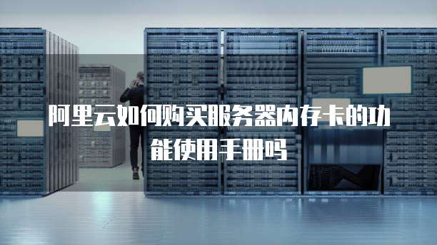 阿里云如何购买服务器内存卡的功能使用手册吗