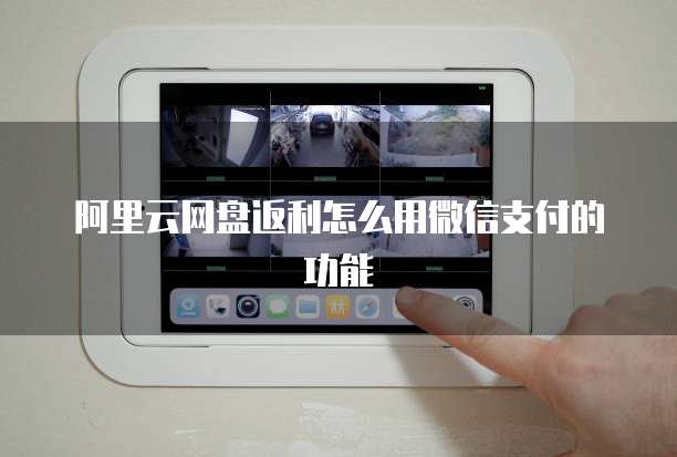 阿里云网盘返利怎么用微信支付的功能