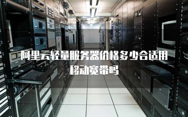 阿里云轻量服务器价格多少合适用移动宽带吗