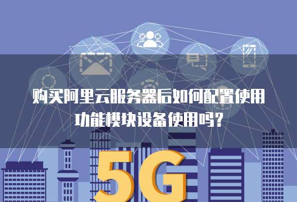 购买阿里云服务器后如何配置使用功能模块设备使用吗?