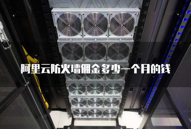 阿里云防火墙佣金多少一个月的钱