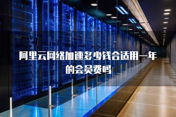 阿里云网络加速多少钱合适用一年的会员费吗