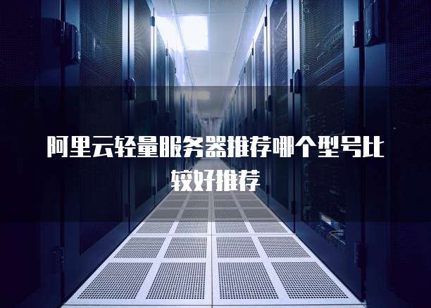 阿里云轻量服务器推荐哪个型号比较好推荐