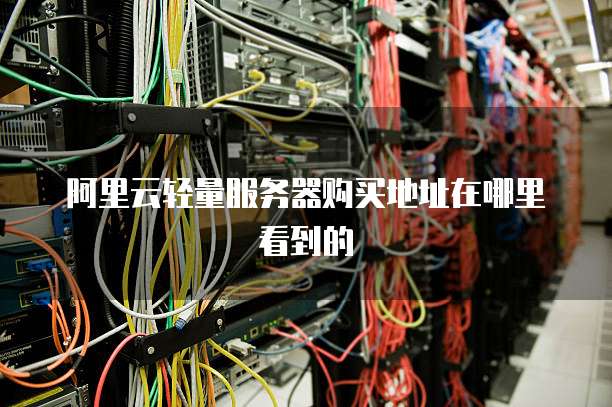 阿里云轻量服务器购买地址在哪里看到的