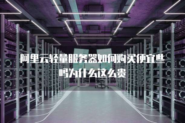 阿里云轻量服务器如何购买便宜些吗为什么这么贵