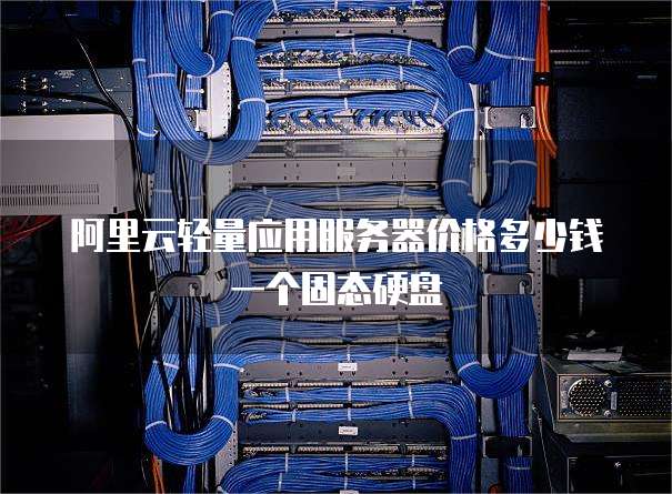 阿里云轻量应用服务器价格多少钱一个固态硬盘