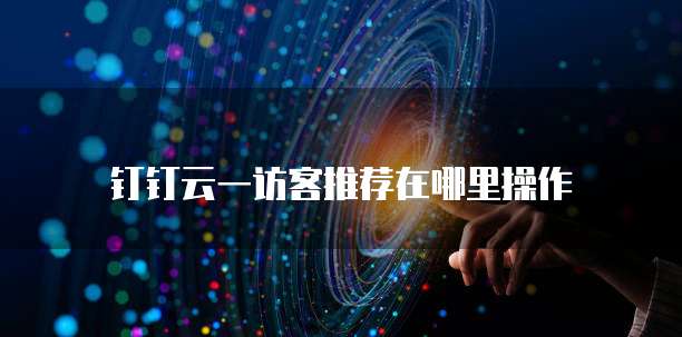 钉钉云一访客推荐在哪里操作