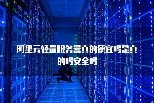 阿里云轻量服务器真的便宜吗是真的吗安全吗