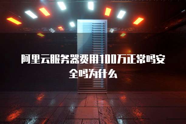 阿里云服务器费用100万正常吗安全吗为什么