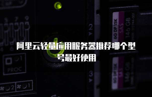 阿里云轻量应用服务器推荐哪个型号最好使用