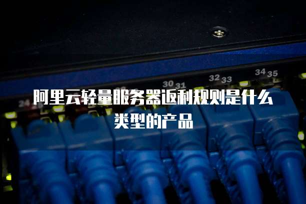 阿里云轻量服务器返利规则是什么类型的产品